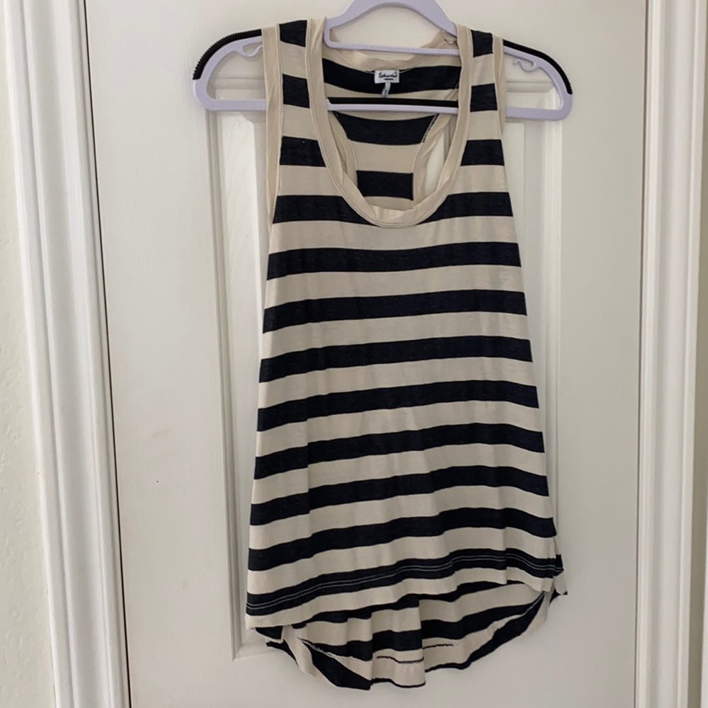 Splendid striped racer back tank